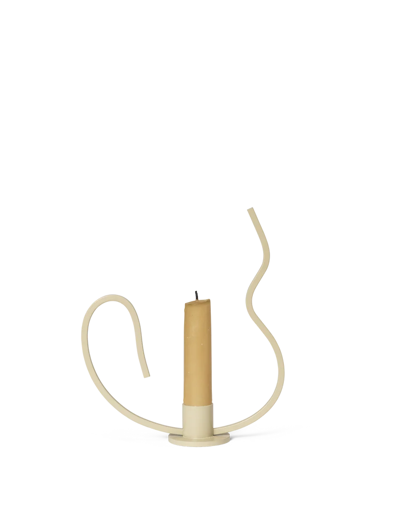 Valse Candle Holder - Low - Cashmere