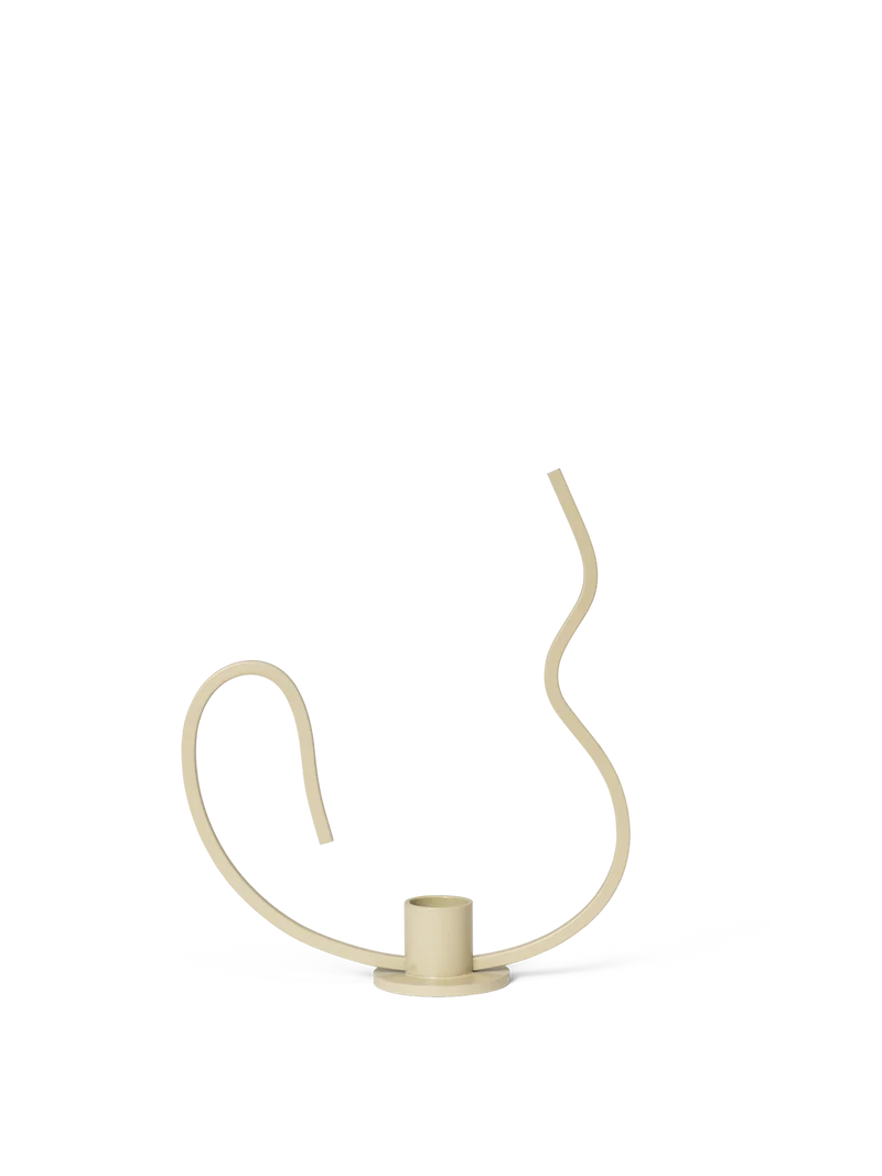 Valse Candle Holder - Low - Cashmere