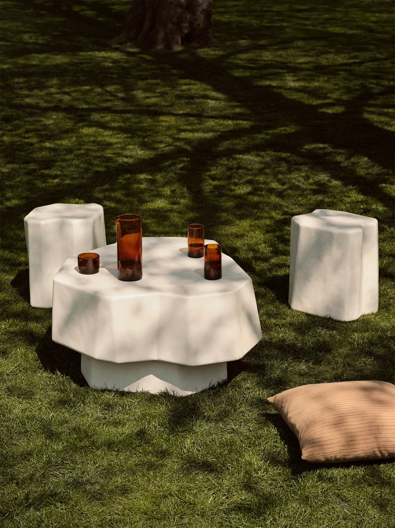 Staffa Stool - Ivory