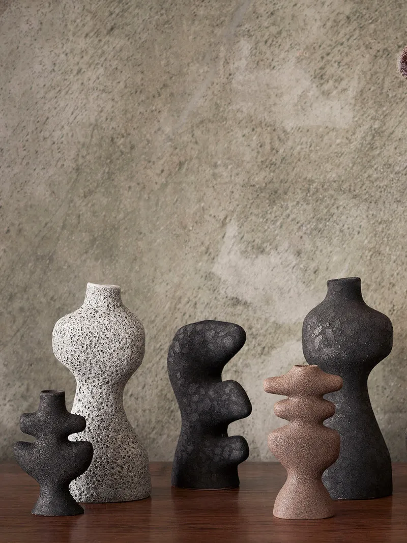 Yara Vase - Medium - Grey Pumice