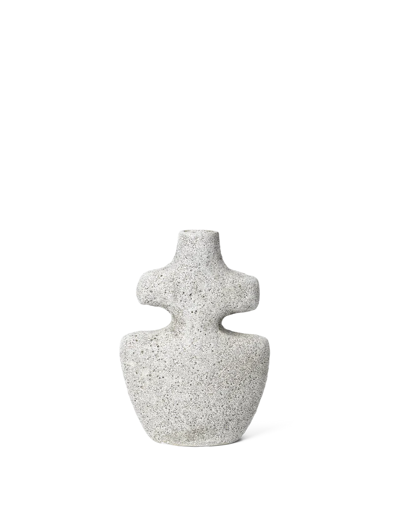 Yara Candle Holder - Medium - Grey Pumice