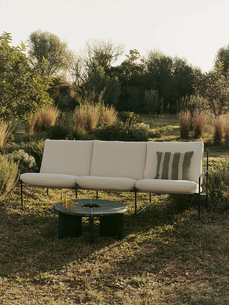 Oleo Cushion - Tea Green/Natural