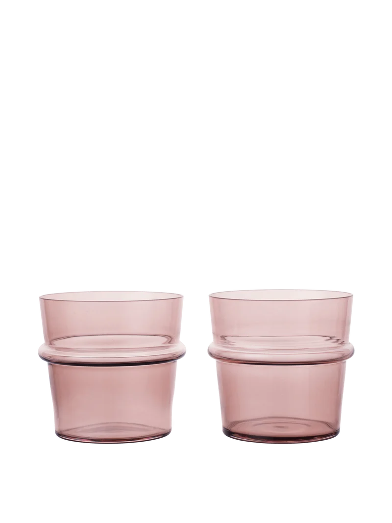 Boya Low Glasses - Set of 2 - Mauve
