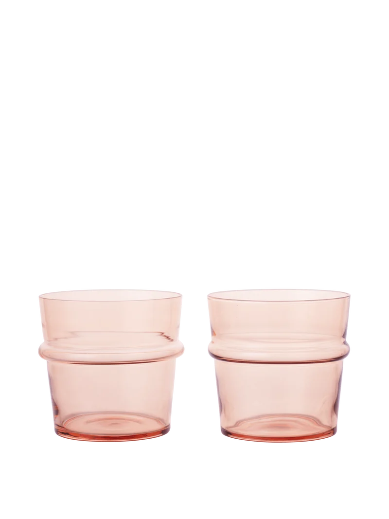 Boya Low Glasses - Set of 2 - Blush