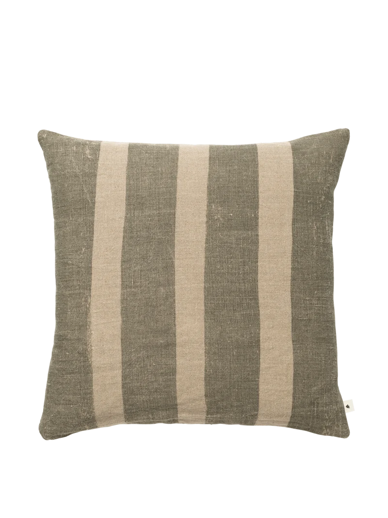 Oleo Cushion Cover - Tea Green/Natural