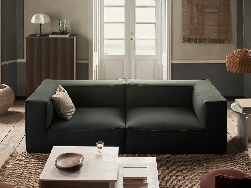 Catena Sofa Armrest Right L401 - Grain - Dark Green
