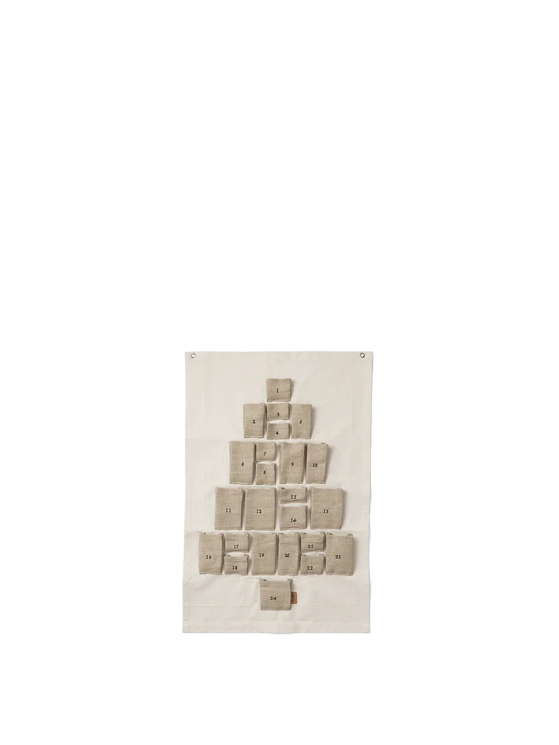 Pine Christmas Calendar - Mini - Natural