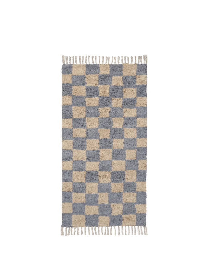 Mara Washable Rug - Mist Blue/Warm Sand