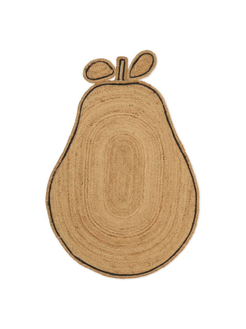 Pear Braided Jute Rug - Natural