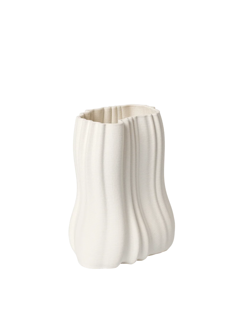 Moire Vase - Small - Off-White