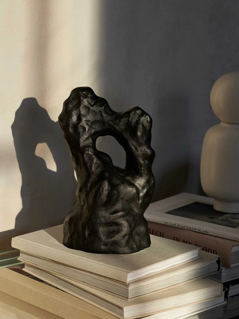 Grotto Piece - Blackened Aluminium