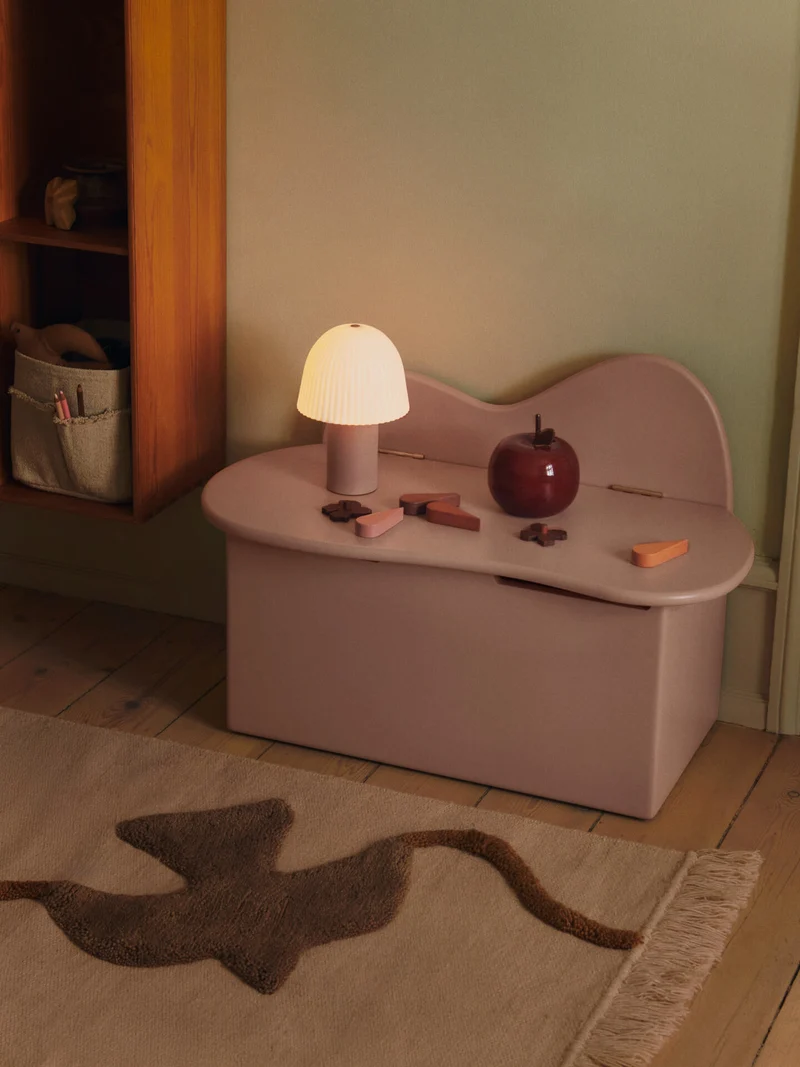 Slope Storage Bench - Rose