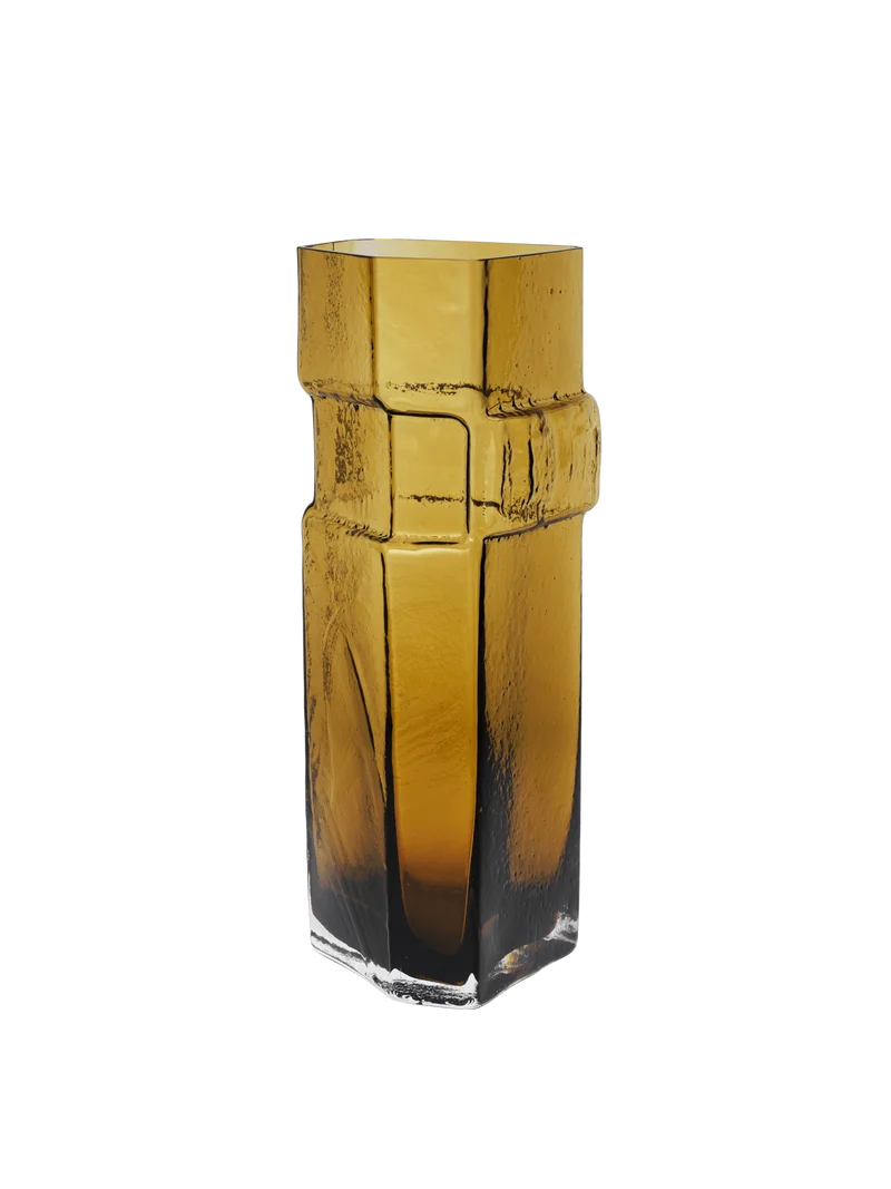 Muro Vase - Large - Recycled Amber
