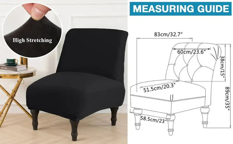 Housse pour fauteuil sans accoudoirs 1 Place RAMCESS