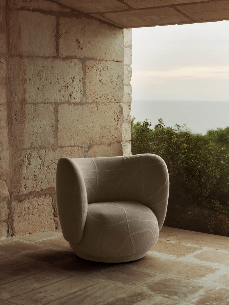 Rico Lounge Chair - Can Lis - Sand/Off-White