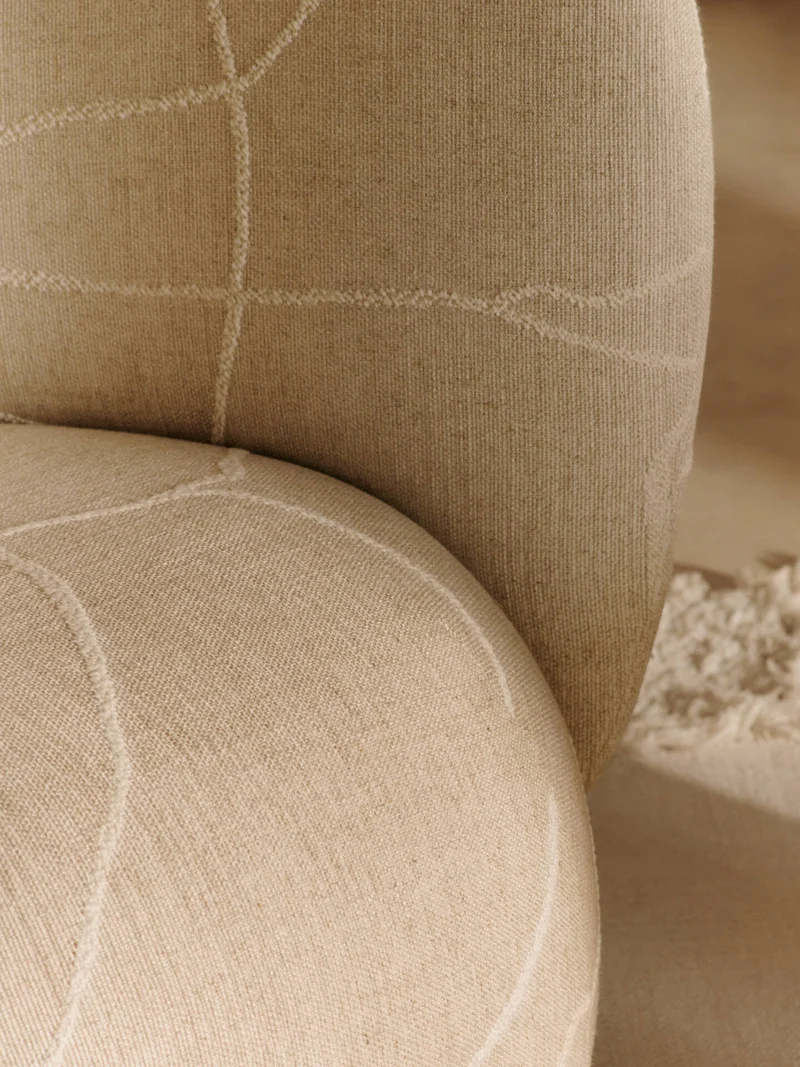 Rico Lounge Chair - Can Lis - Sand/Off-White