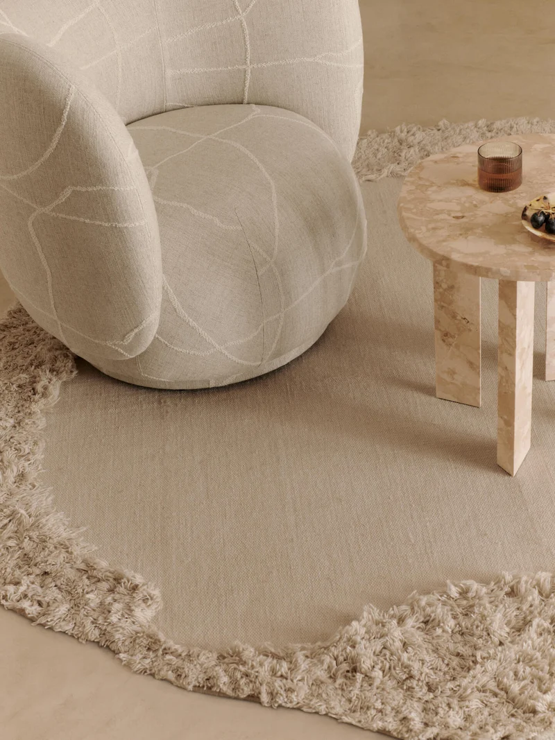 Rico Lounge Chair - Can Lis - Sand/Off-White