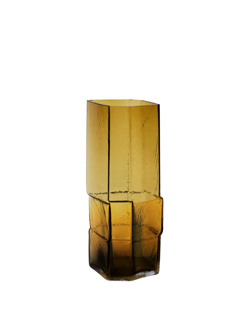 Muro Vase - Medium - Recycled Amber
