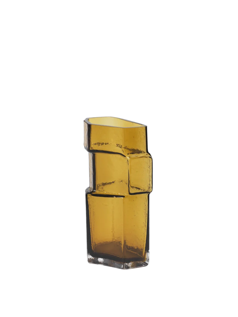 Muro Vase - Small - Recycled Amber