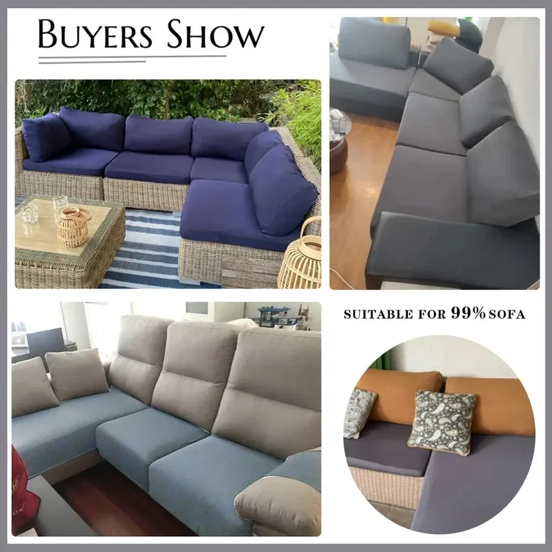 Housse d'assise canapé Indigo