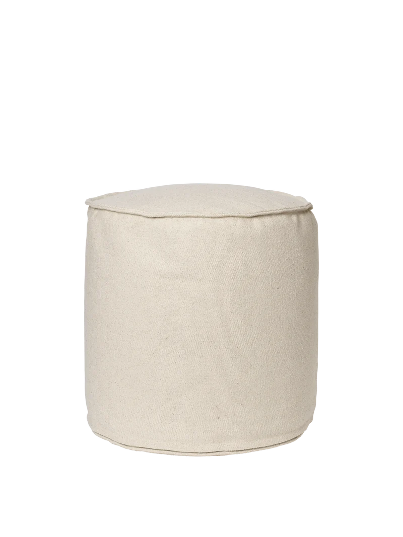 Aun Cotton Pouf - Ø40 - Off-White