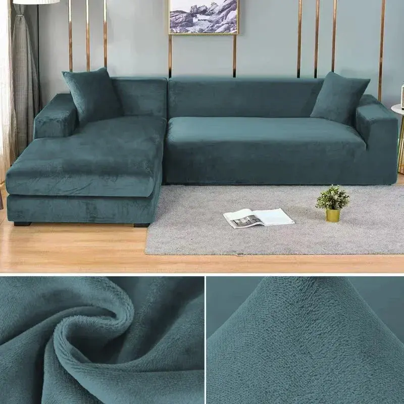 Housse canapé d'angle convertible ASHLEY