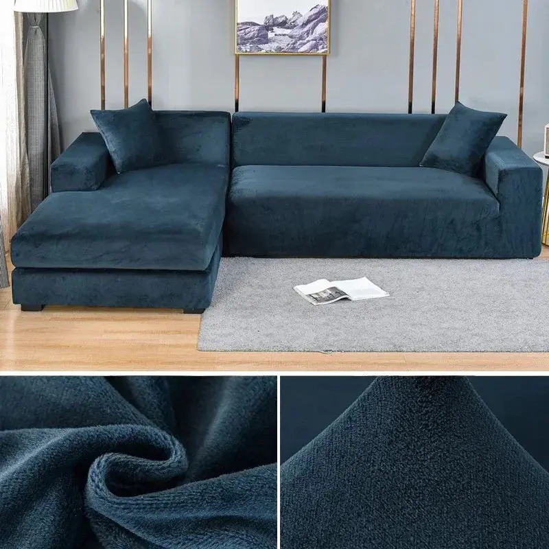 Housse canapé d'angle convertible ASHLEY