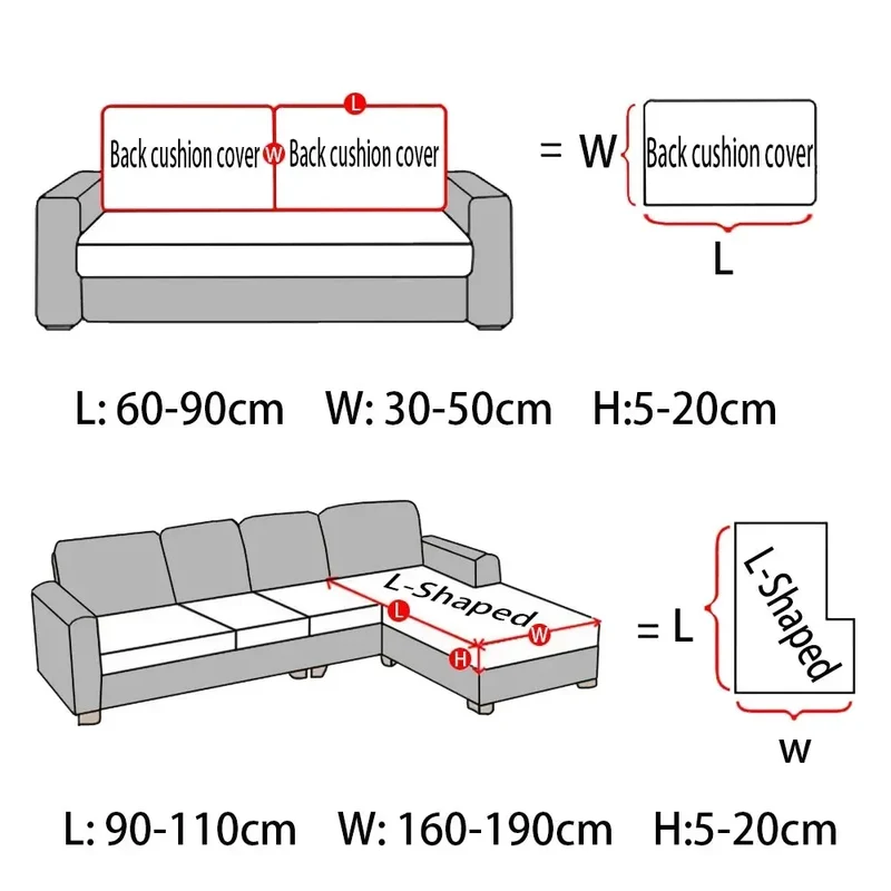 Housse d'assise canapé velours