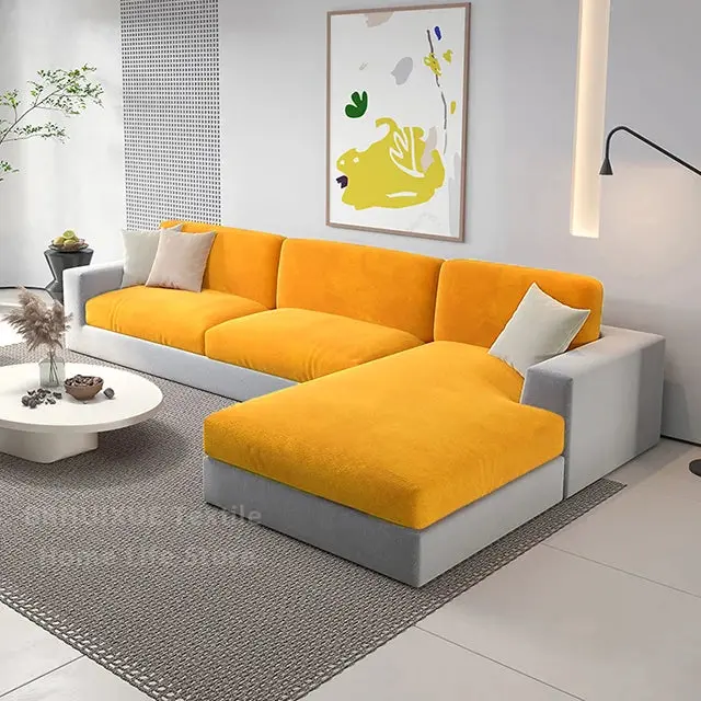 Housse d'assise canapé velours
