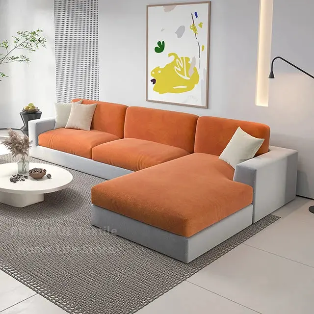 Housse d'assise canapé velours