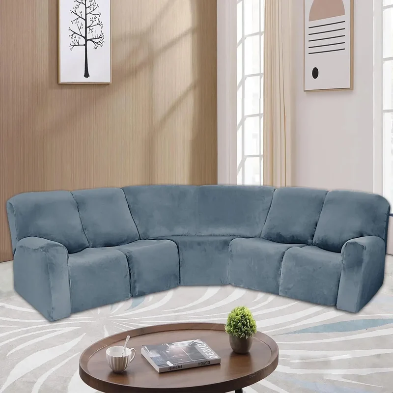 Housse Canapé d'Angle 5 Places COUVSOFT