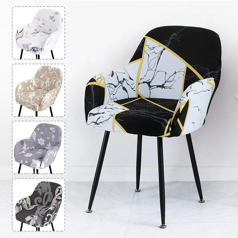 Housse pour fauteuil scandinave imprimée SCANCHAIR