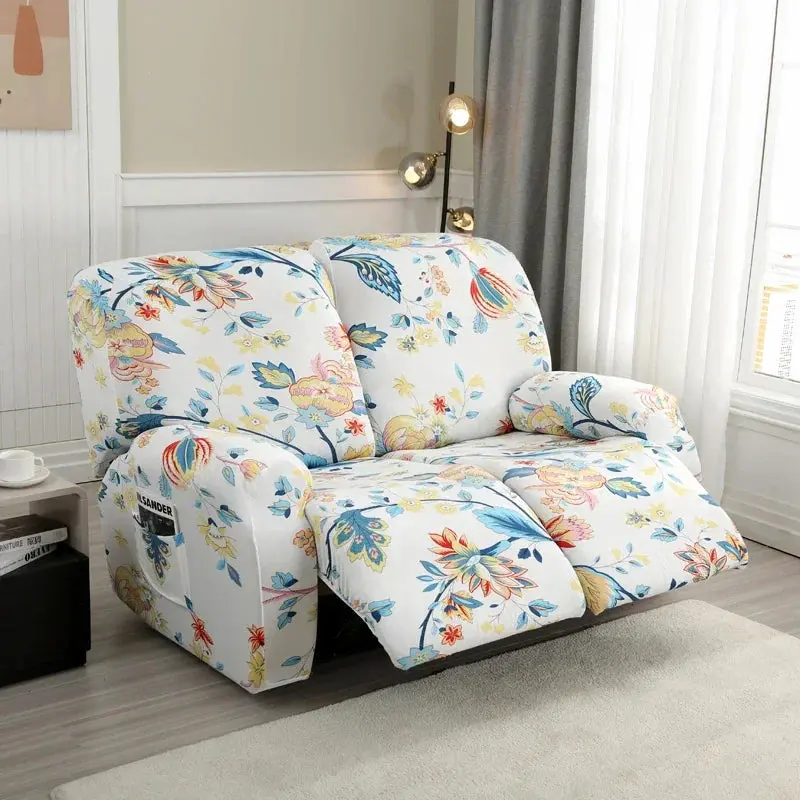 Housse de canapé inclinable à fleurs nordiques BANOUMGA