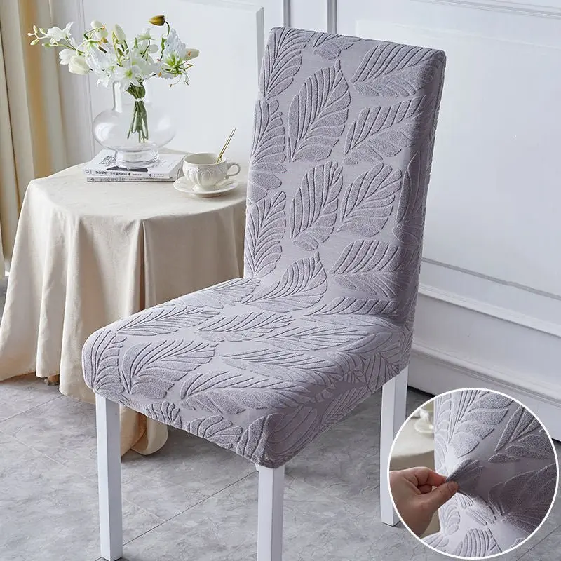 MAKAKY - Housse de chaise texturé de couleur unie