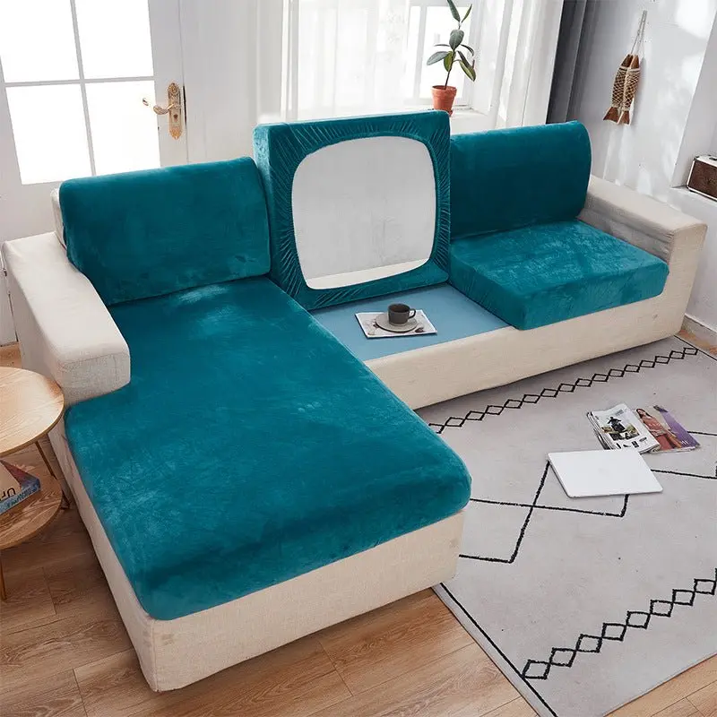 Housse d'assise canapé en peluche VOGUE