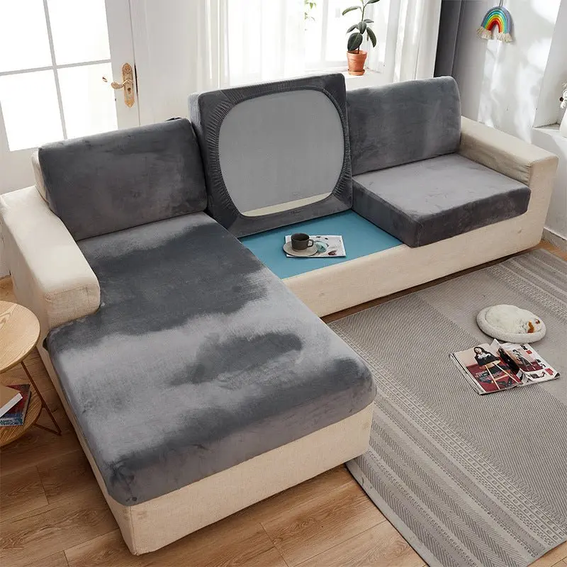 Housse d'assise canapé en peluche VOGUE
