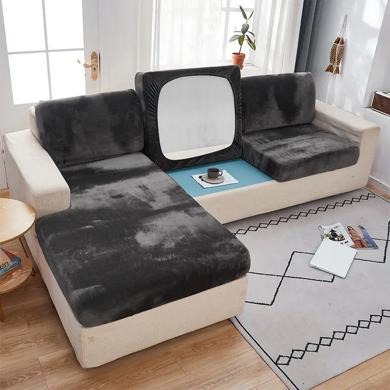 Housse d'assise canapé en peluche VOGUE