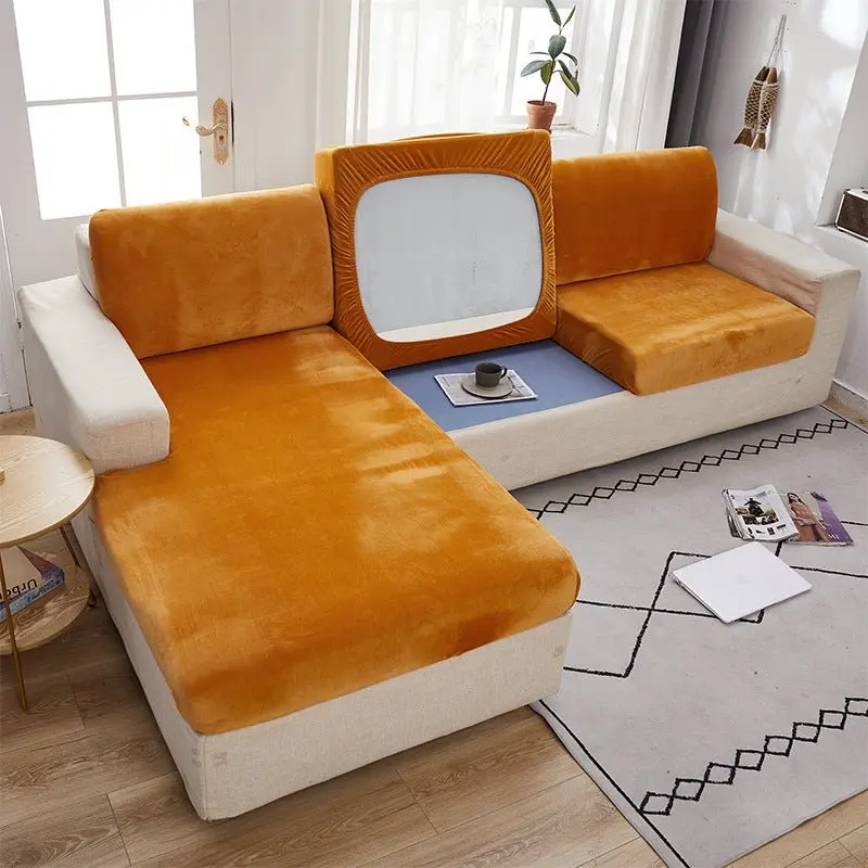 Housse d'assise canapé en peluche VOGUE