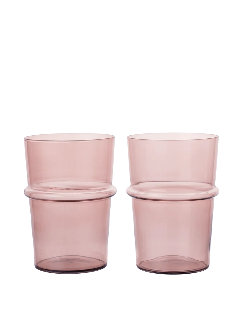 Boya Tall Glasses - Set of 2 - Mauve