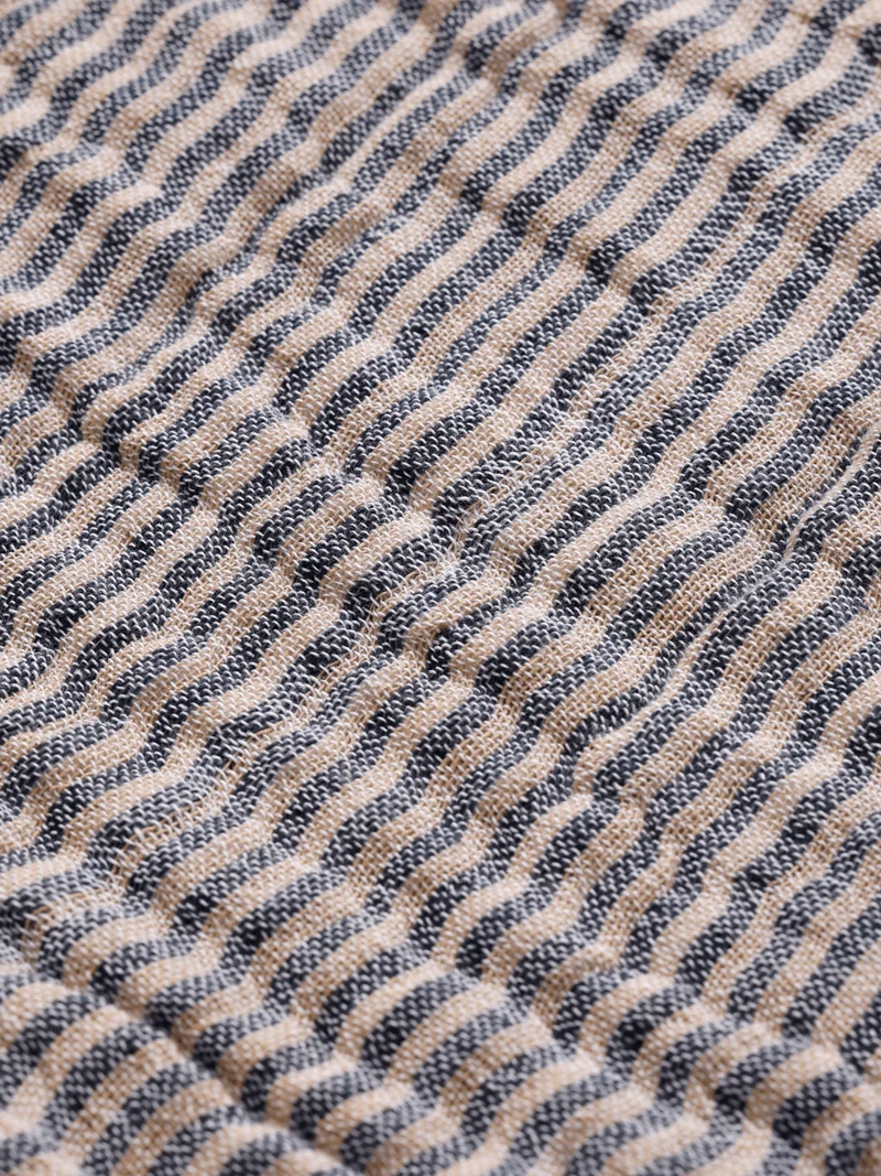 Fino Bedspread - Ink Blue/Sand