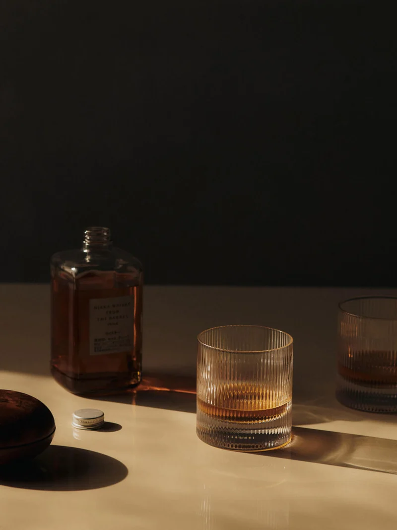 Ripple Tumbler Glasses - Set of 2 - Clear