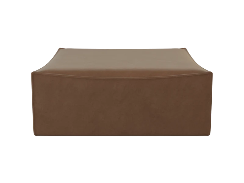 Catena Pouf Square L500 - Rich Velvet - Soft Brown