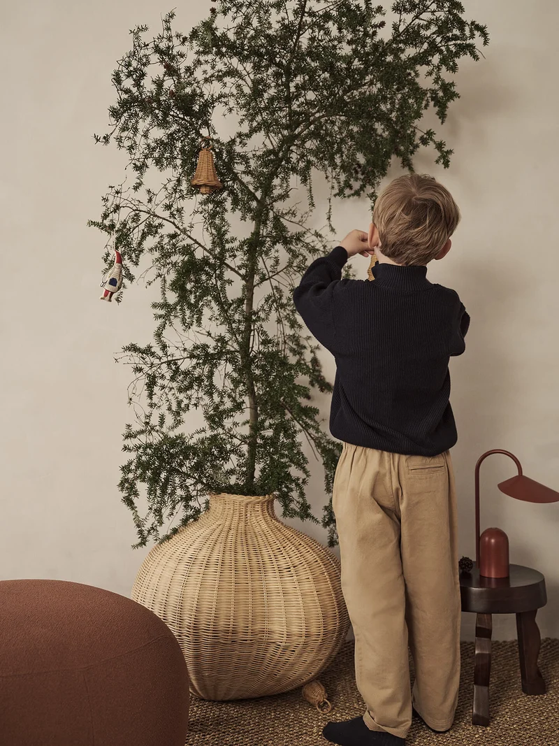 Braided Bell Baubles - Set of 3 - Natural