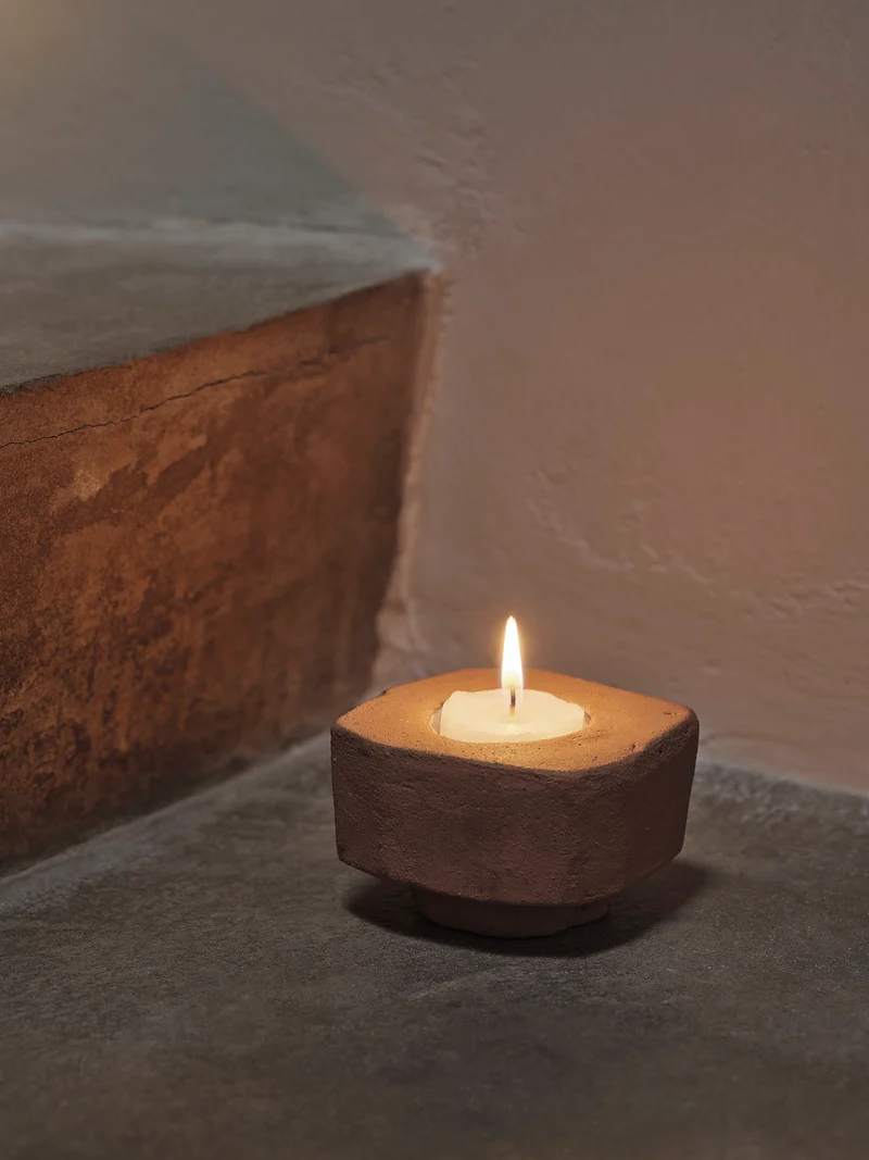 Kurinu Candle Holder - Terracotta