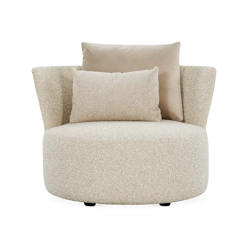 Love - Large Leather and Fabric Armchair