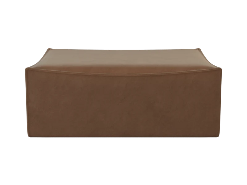 Catena Pouf Rectangular L501 - Rich Velvet - Soft Brown