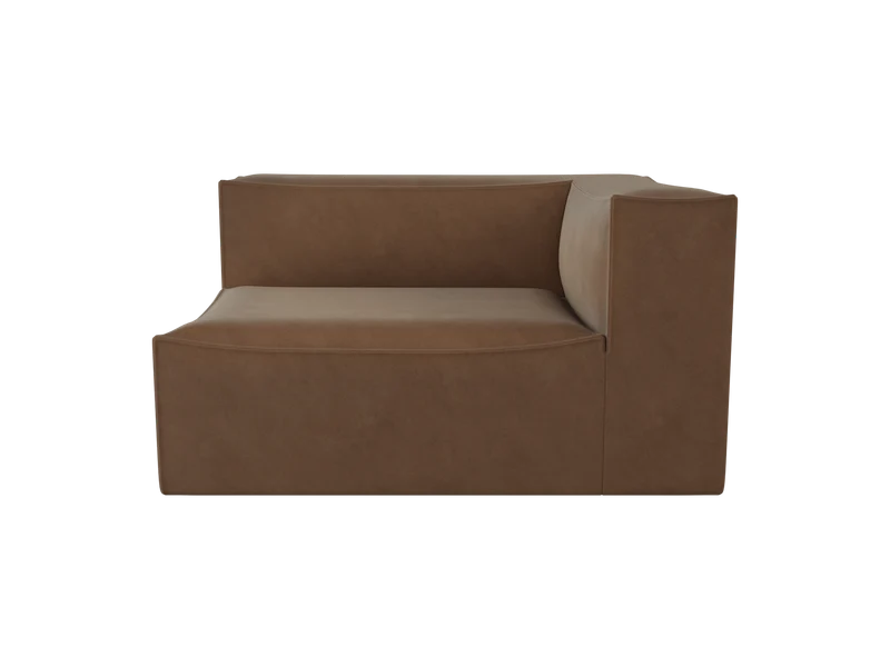 Catena Sofa Armrest Right L401 - Rich Velvet - Soft Brown