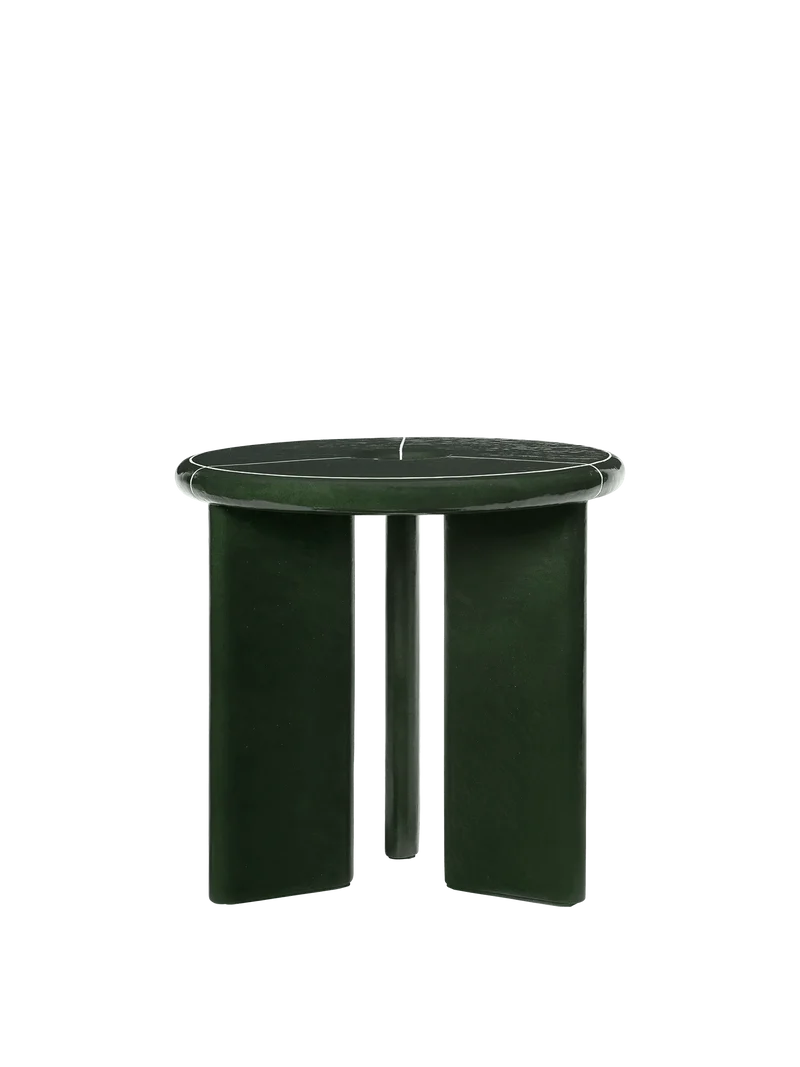 Deya Side Table - Dark Green
