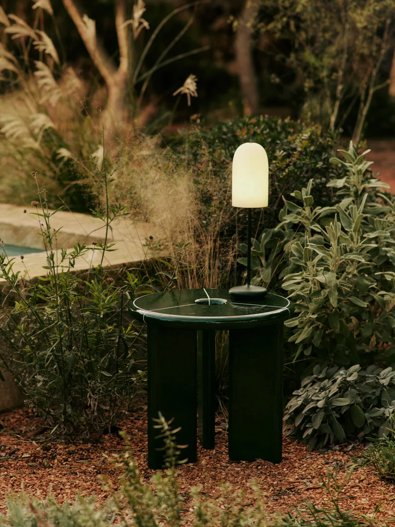 Deya Side Table - Dark Green