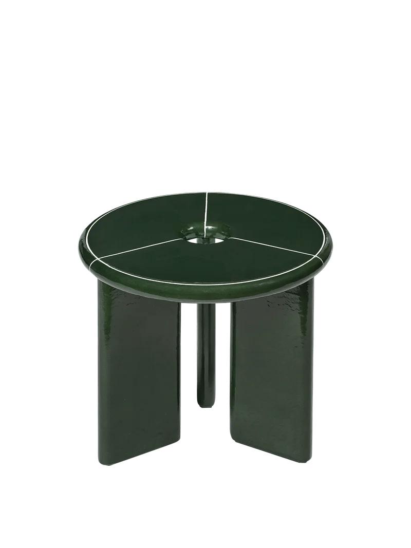 Deya Side Table - Dark Green
